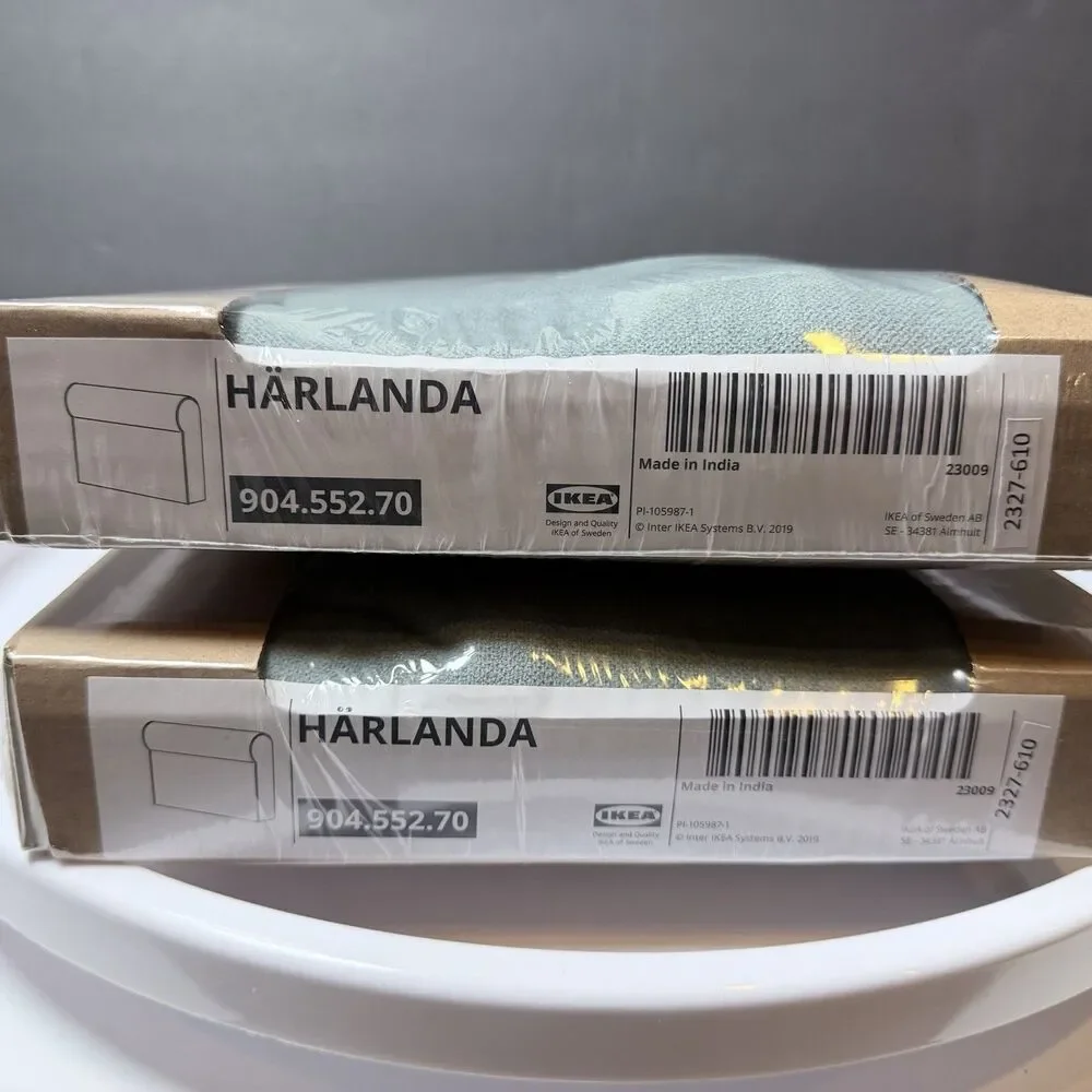 2 IKEA HÄRLANDA Armrest Covers Ljungen Light Green 904.552.70 NEW Sealed